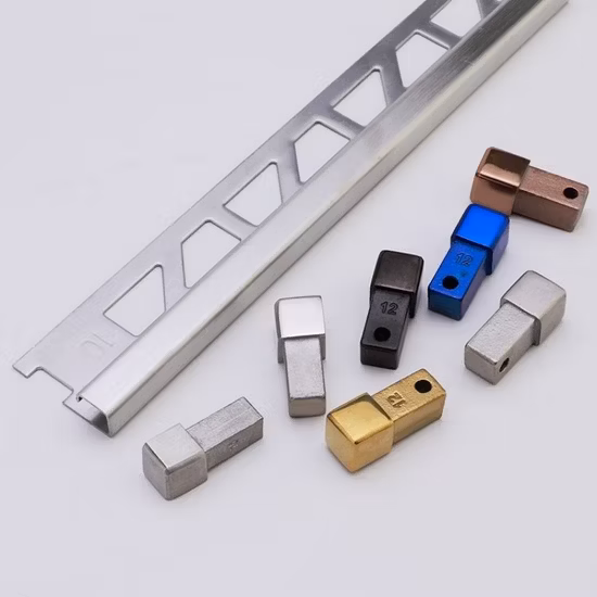 Niuyuan 공장 금속 타일 액세서리 벽 바닥 가구 장식을위한 스테인레스 스틸 타일 가장자리 트림 201 304 세라믹 타일 프로필